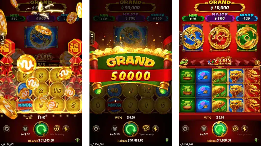 3 Coins Wolf777Casino Bonus